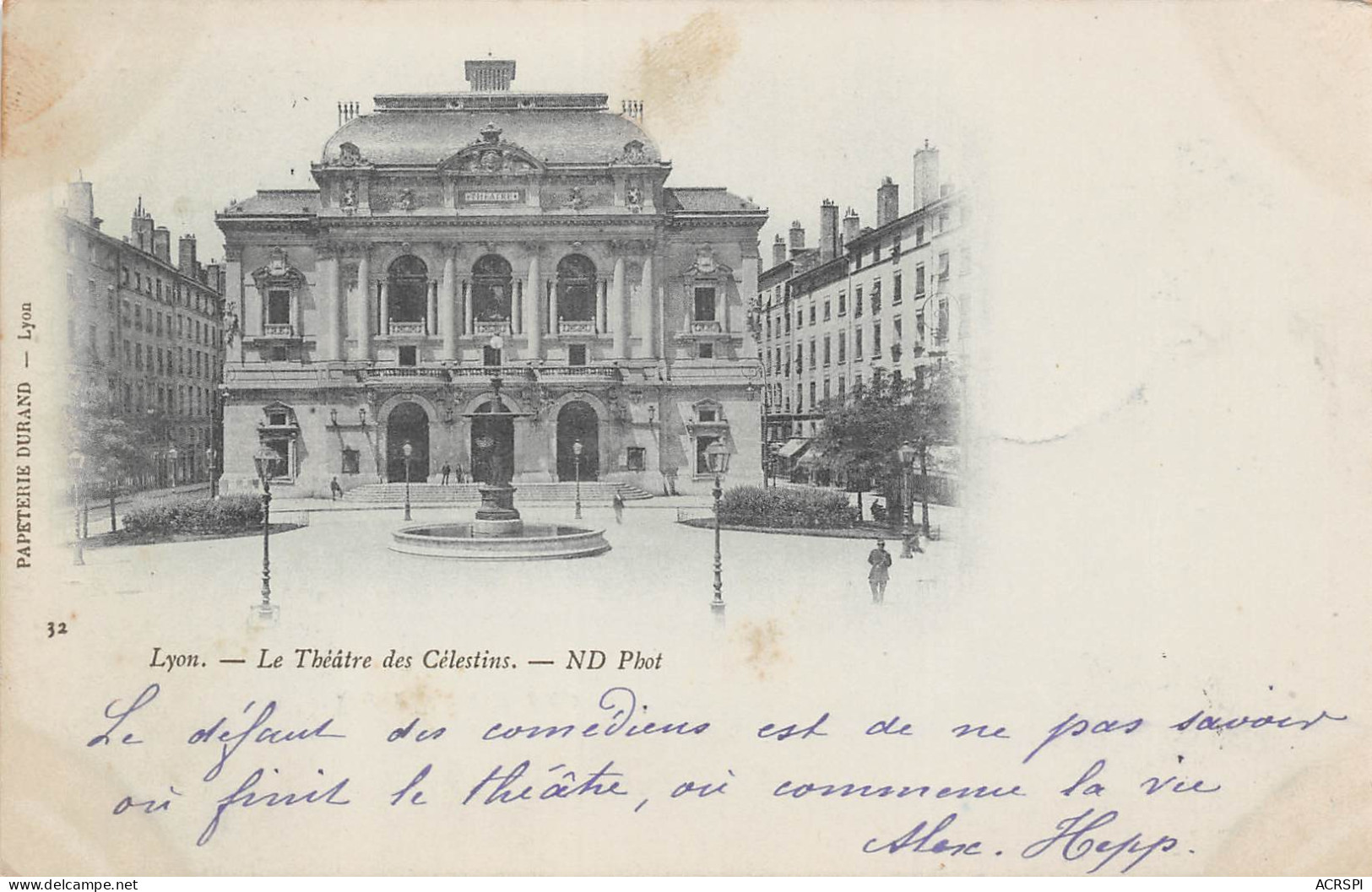 LYON  Théatre Des Célestins 17 (scan Recto Verso)MF2750TER - Lyon 2