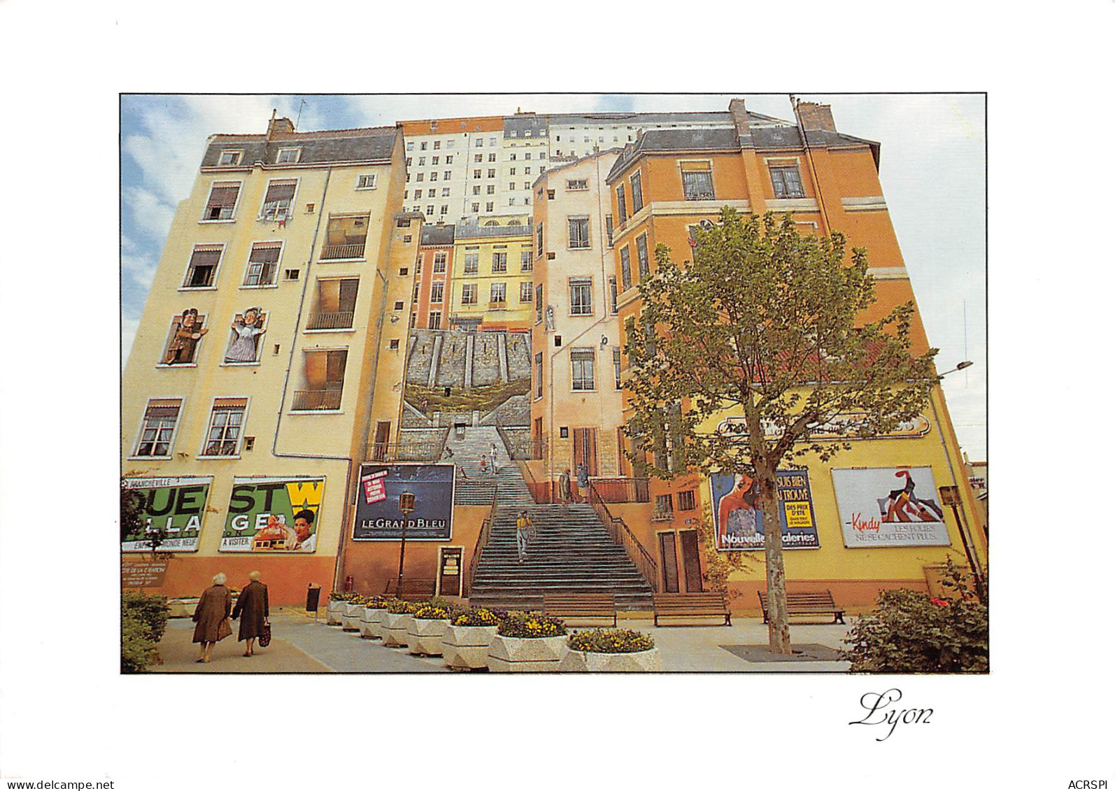 LYON  Trompe L'oeil De La Croix Rousse Mur Des Canuts  38 (scan Recto Verso)MF2750TER - Lyon 4