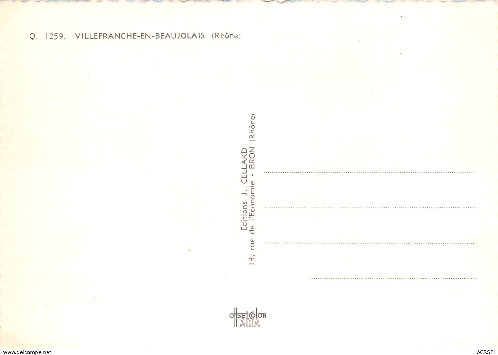 VILLEFRANCHE SUR SAONE En Beaujolais Divers Vues 16 (scan Recto Verso)MF2750UND - Villefranche-sur-Saone