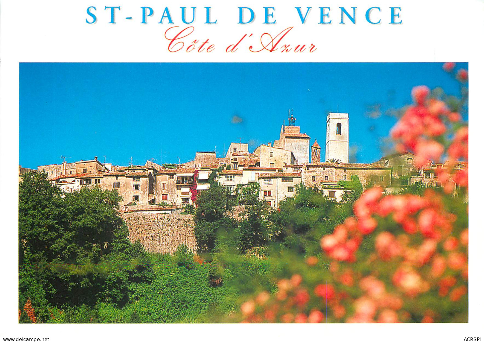 SAINT PAUL DE VENCE Vue Aerienne 22(Scan Recto Verso )MF2751 - Saint-Paul