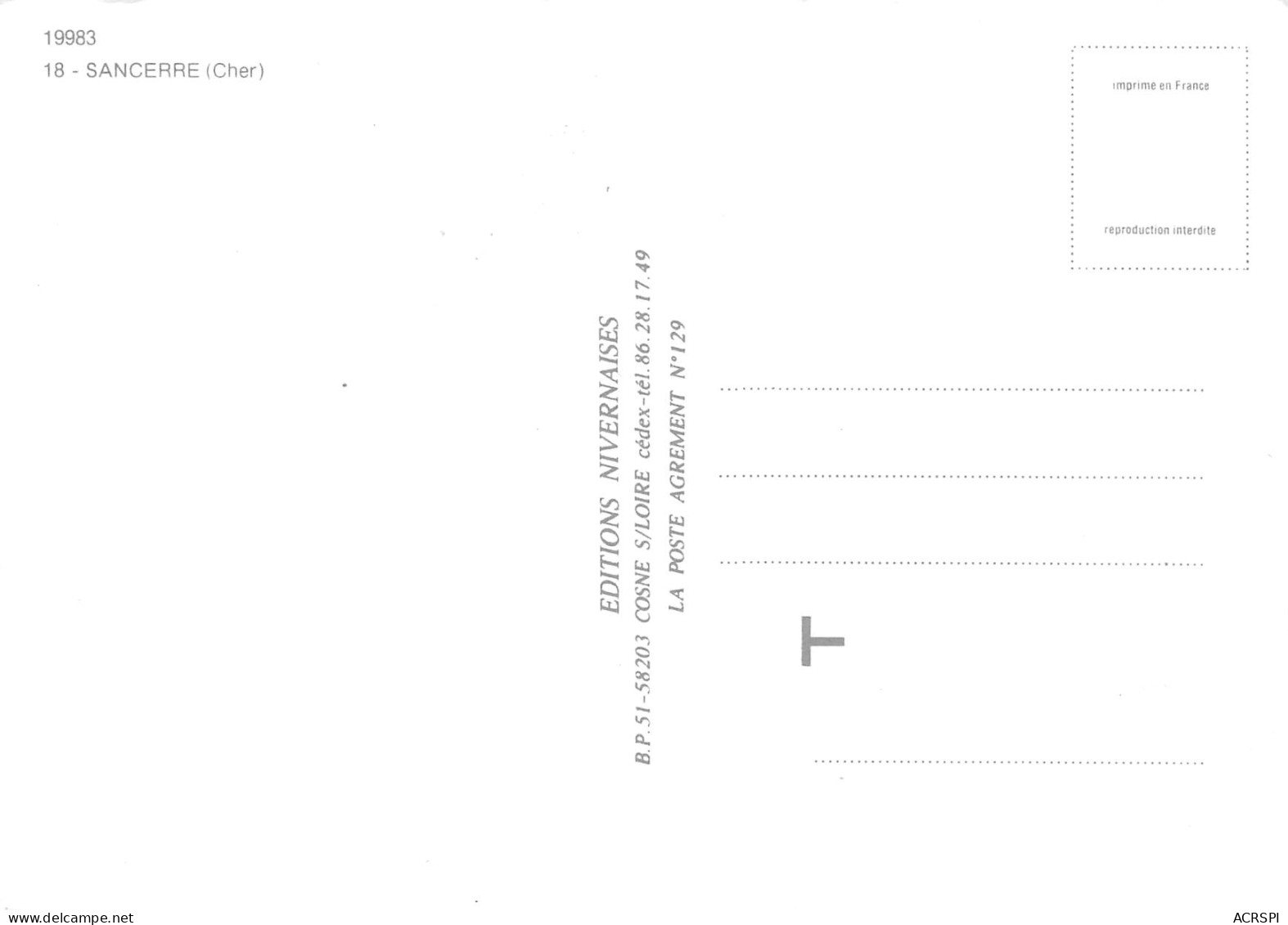 SANCERRE  Divers Vues 19 (scan Recto Verso)MF2752BIS - Sancerre