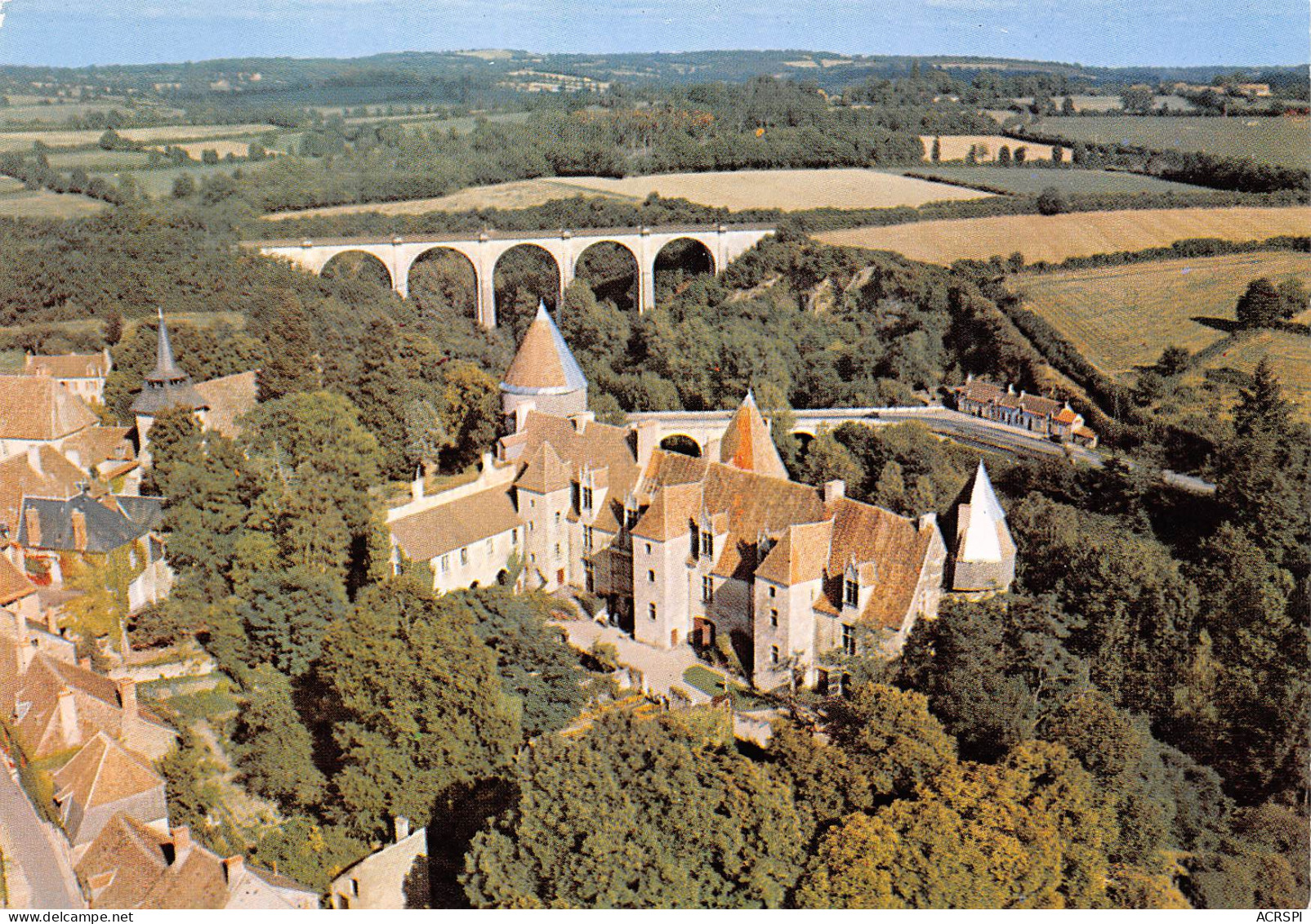 18  CULAN Le Chateau Pnt Route De Montlucon Le Viaduc  38 (scan Recto Verso)MF2752BIS - Culan