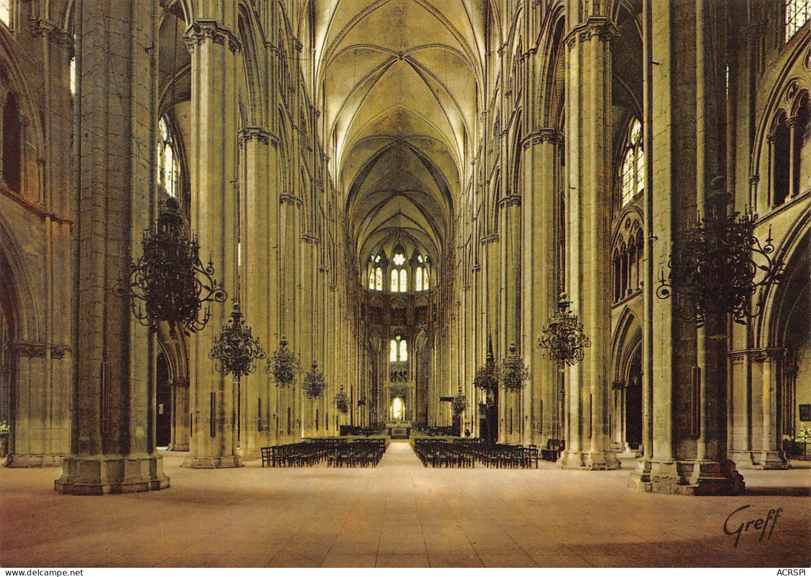 BOURGES La Cathédrale  La Nef  9 (scan Recto Verso)MF2752TER - Bourges