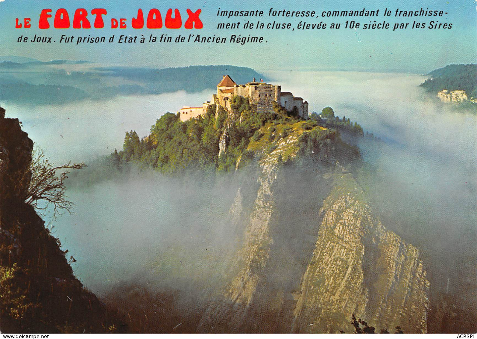 PONTARLIER  Brouillard Matinal Au Fort De JOUX   9 (scan Recto Verso)MF2752UND - Pontarlier