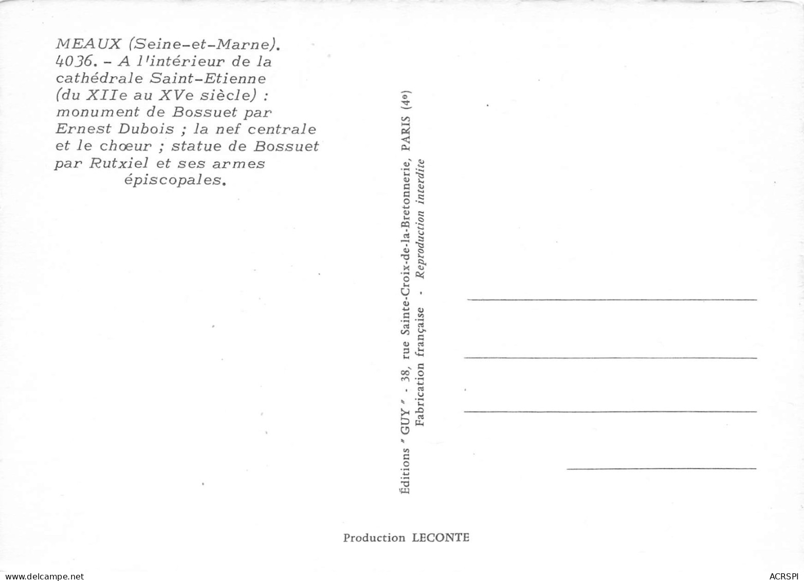 MEAUX Cité De Bossuet  39 (scan Recto Verso)MF2754TER - Meaux