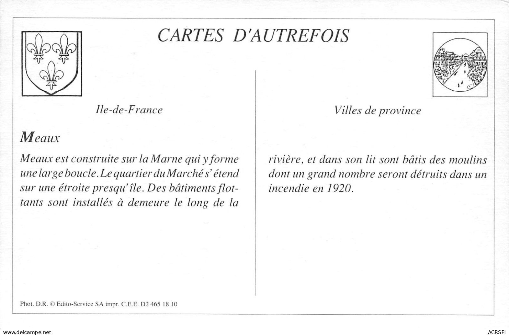 MEAUX Vue Prise Du Quai THIERS  40 (scan Recto Verso)MF2754TER - Meaux
