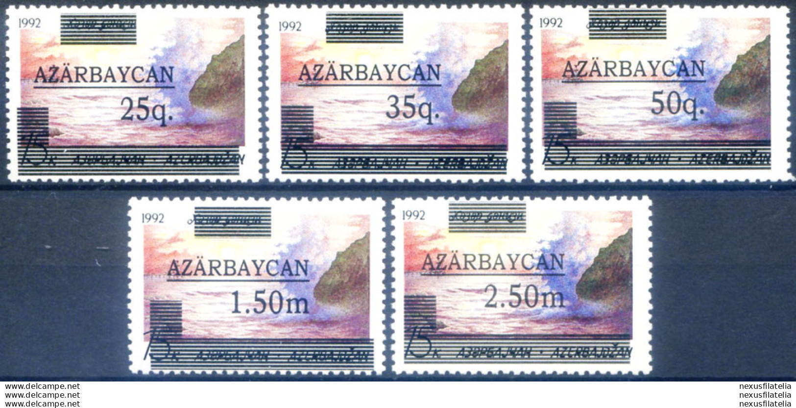 Soprastampati "righe Multiple" 1992. - Aserbaidschan