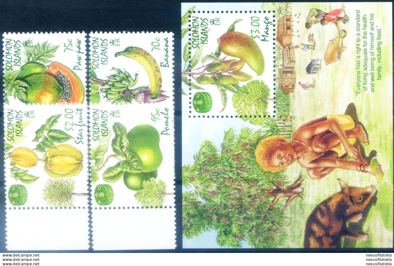 Frutta 1995. - British Solomon Islands (...-1978)