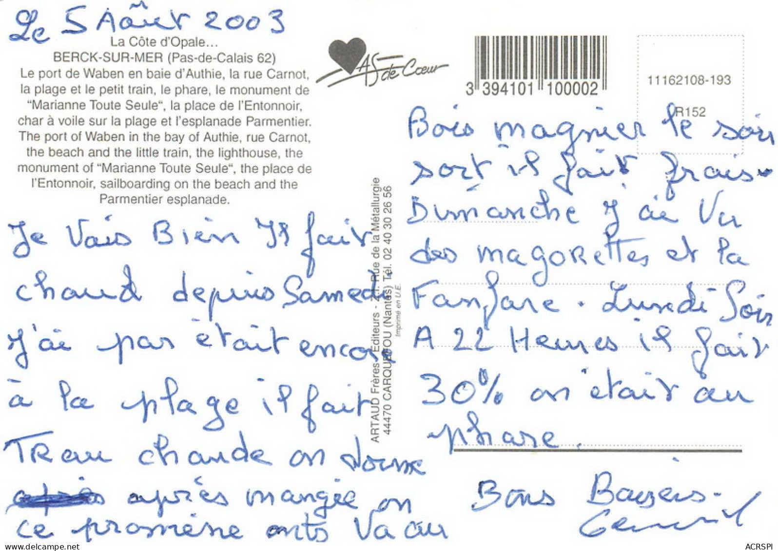 BERK SUR MER Le Port De Waben 7 (scan Recto Verso)MF2755 - Berck