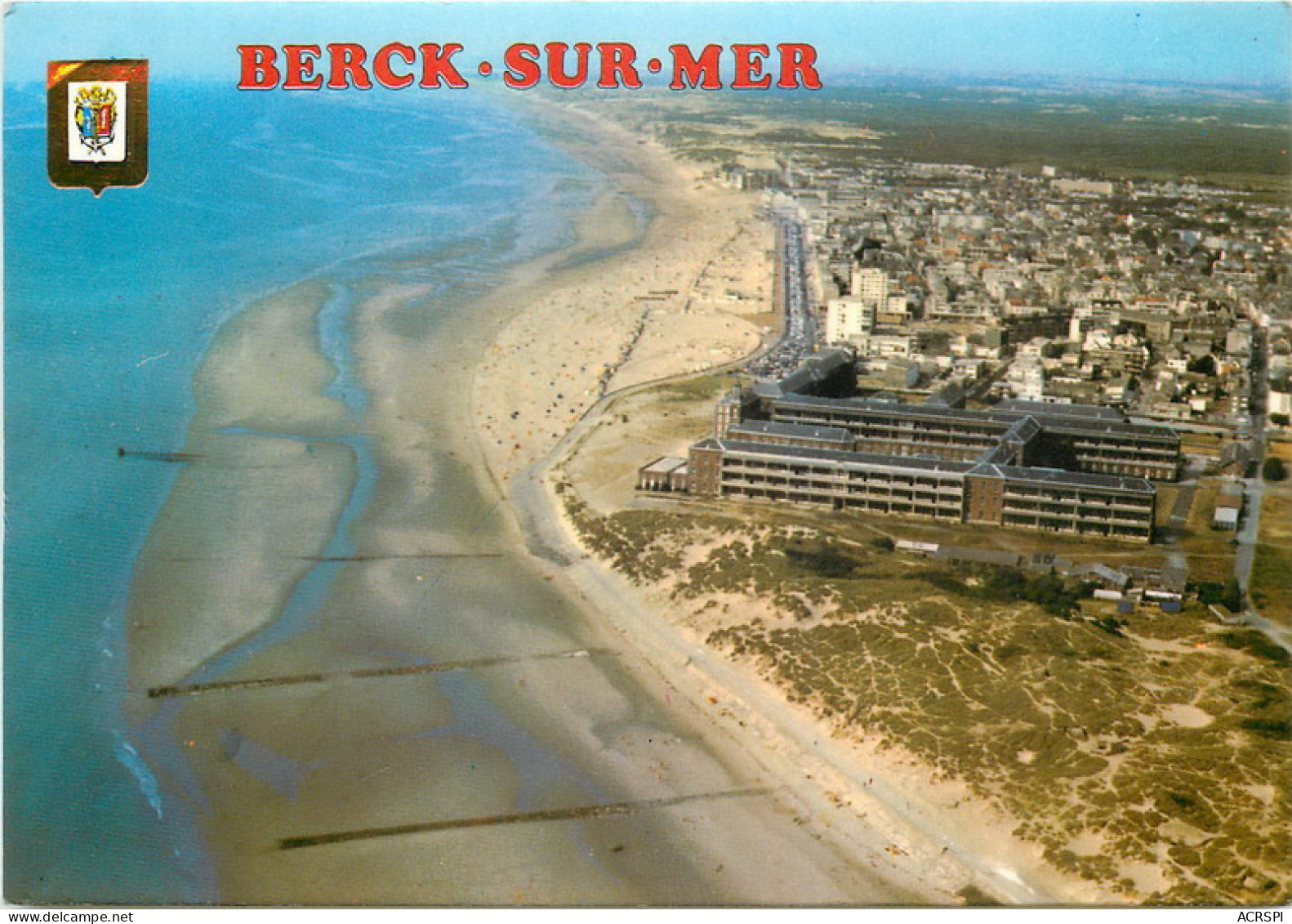 BERK Sur Mer Vue Generale De La Cote Avec La Plage 12 (scan Recto Verso)MF2755 - Berck