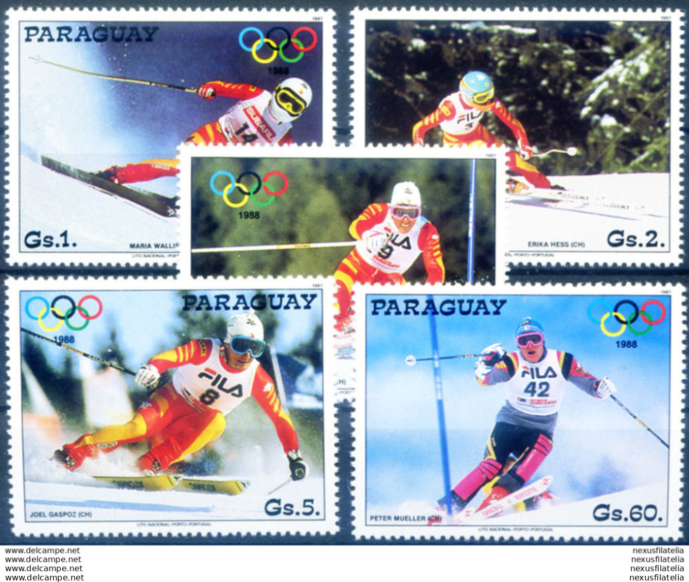 Sport. Olimpiadi Calgary 1987. - Paraguay