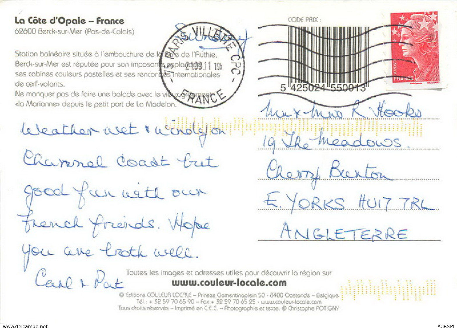 BERK SUR MER Station Balneaire 28(scan Recto Verso)MF2755 - Berck