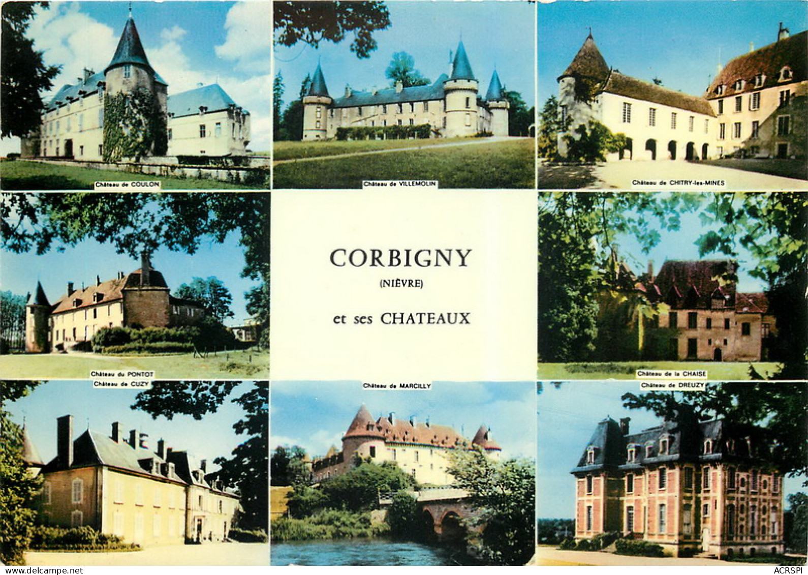 CORBIGNY Et Ses Chateaux 18(scan Recto Verso)MF2756 - Corbigny