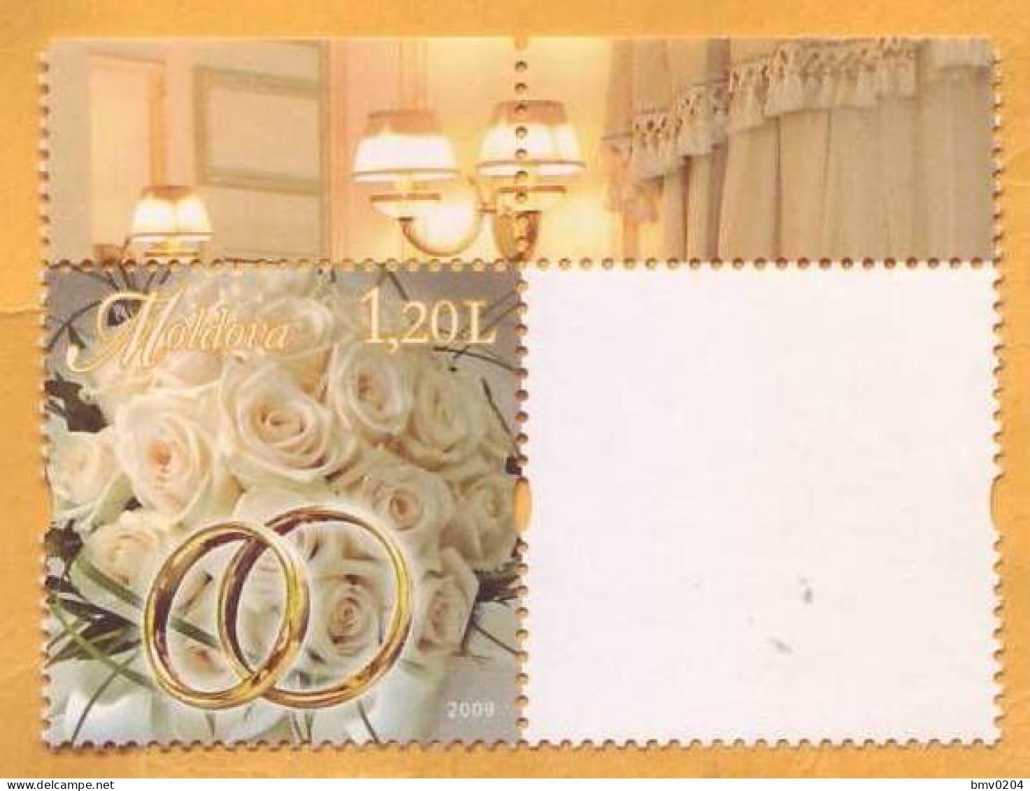 2009 2013 Moldova Personalized Postage Stamps, Issue 1.  SAMPLES.  Wedding Invitation  1v  Mint - Moldova