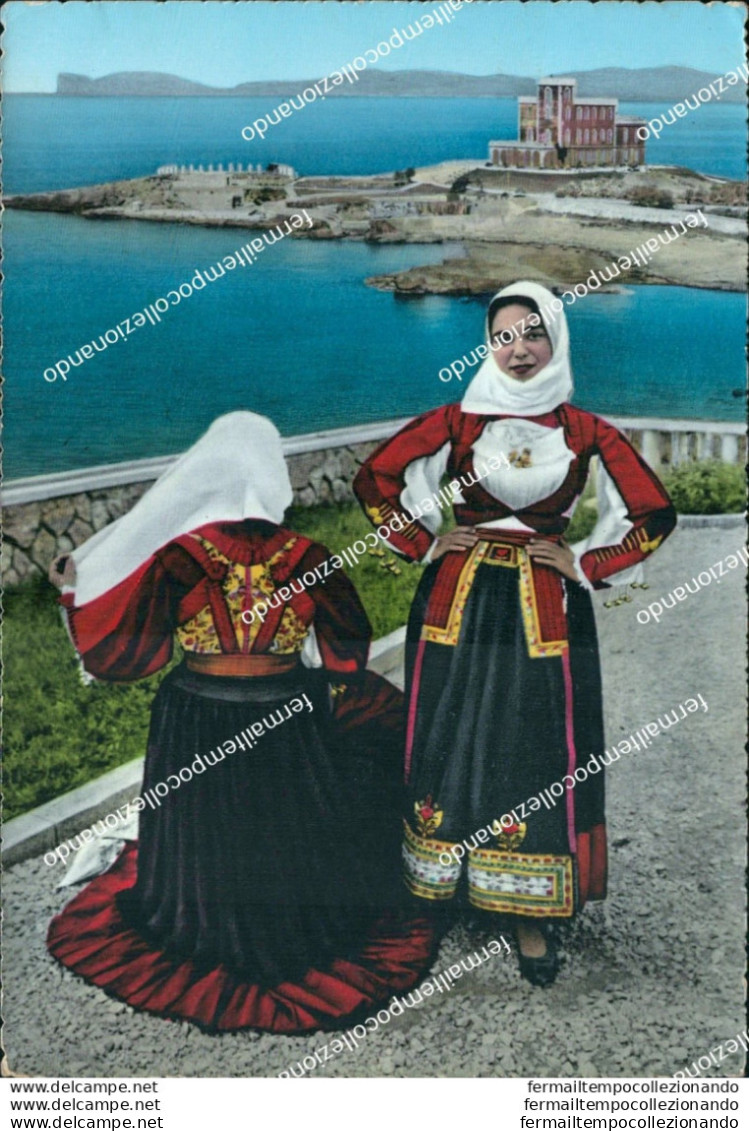 Bb79 Cartolina Costumi Sardi Nuoro Costume Antico Da Sposa  Sardegna - Sassari