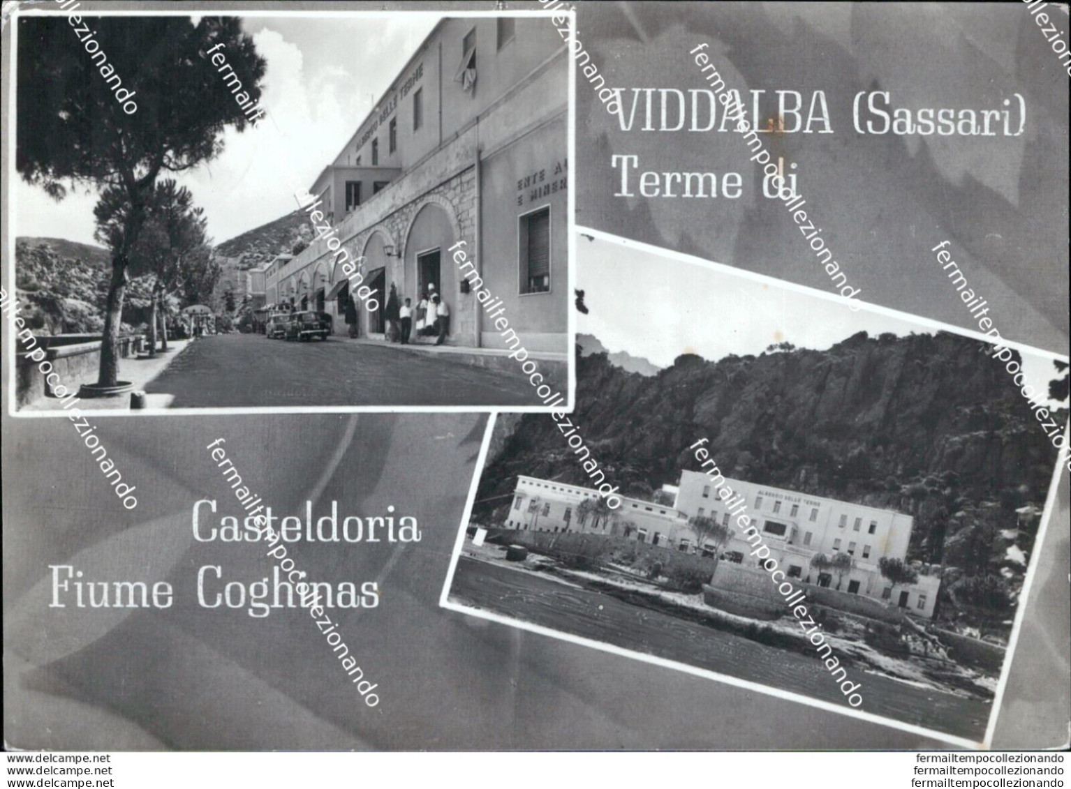 Au358 Cartolina Viddalba Terme Di Casteldoria Fiume Coghinas Sassari - Sassari