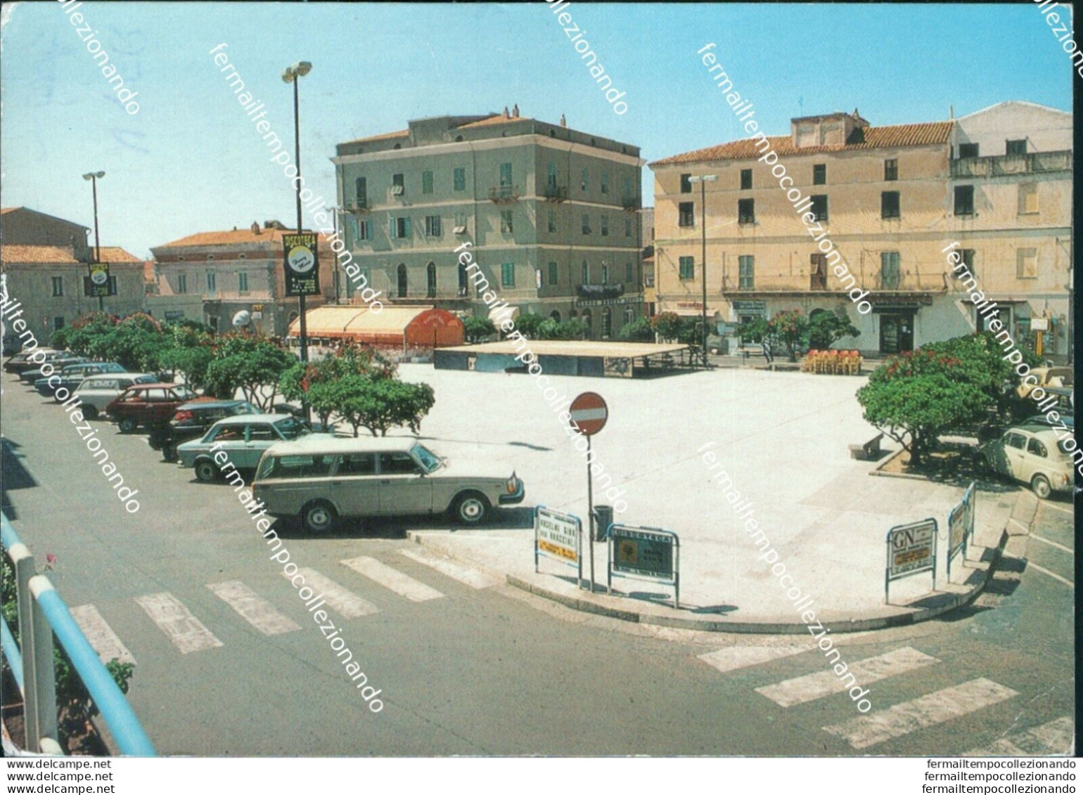 Bb93 Cartolina S.teresa Di Gallura Piazza Vittorio Emanuele Sassari Sardegna - Sassari