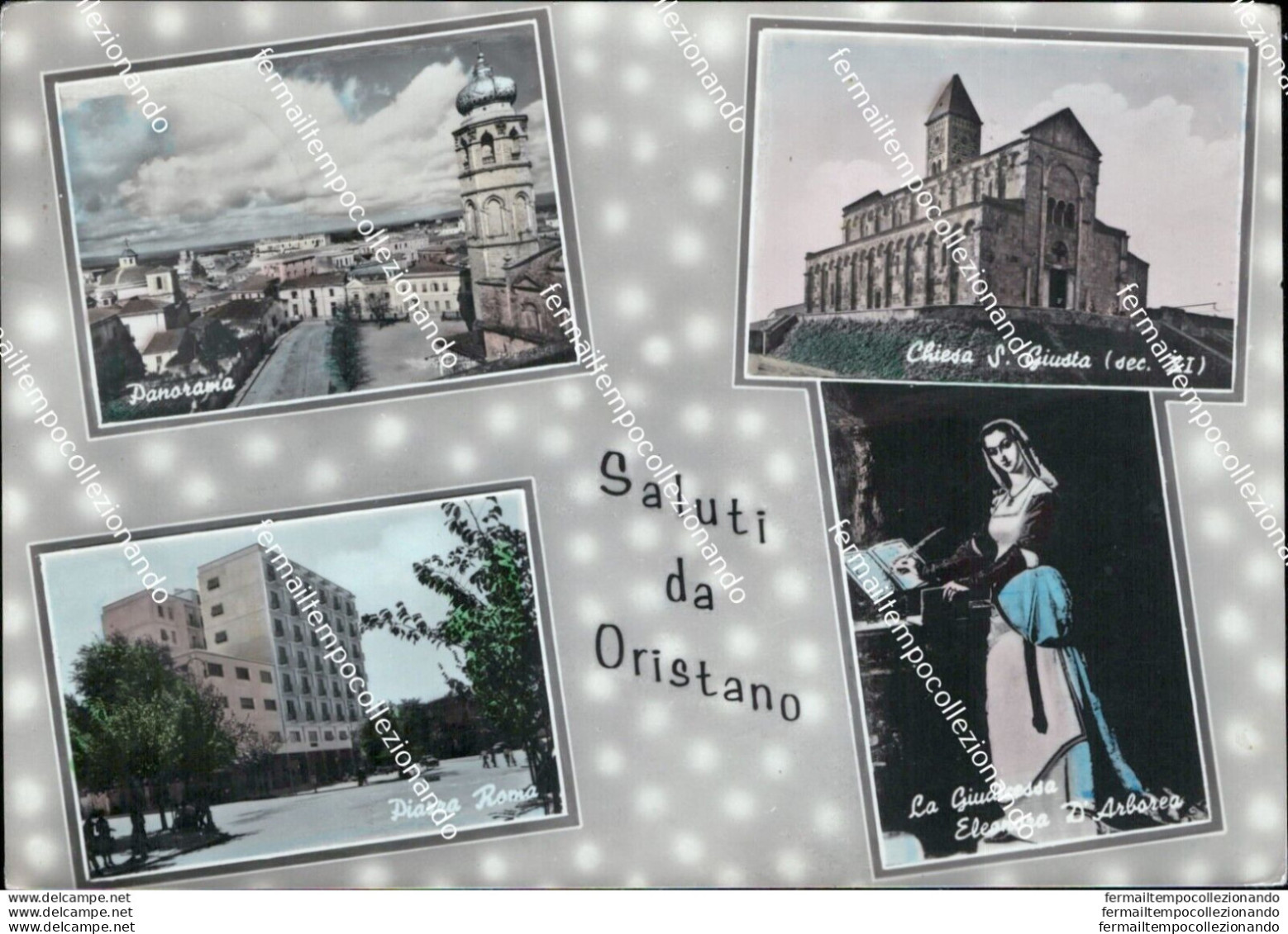 Au354 Cartolina Saluti Da Oristano - Oristano