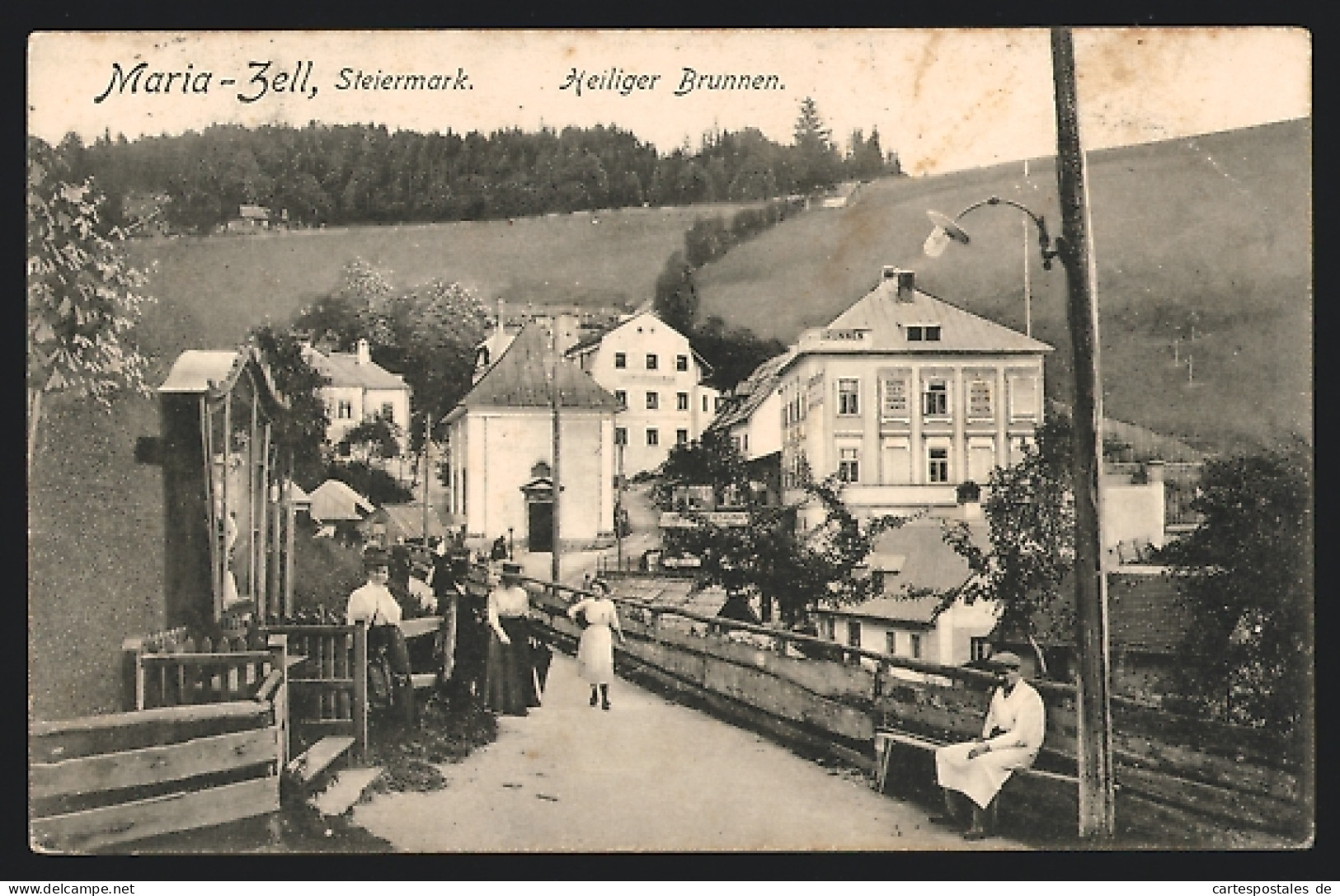 AK Maria-Zell /Steiermark, Heiliger Brunnen, Restaurant  - Autres & Non Classés