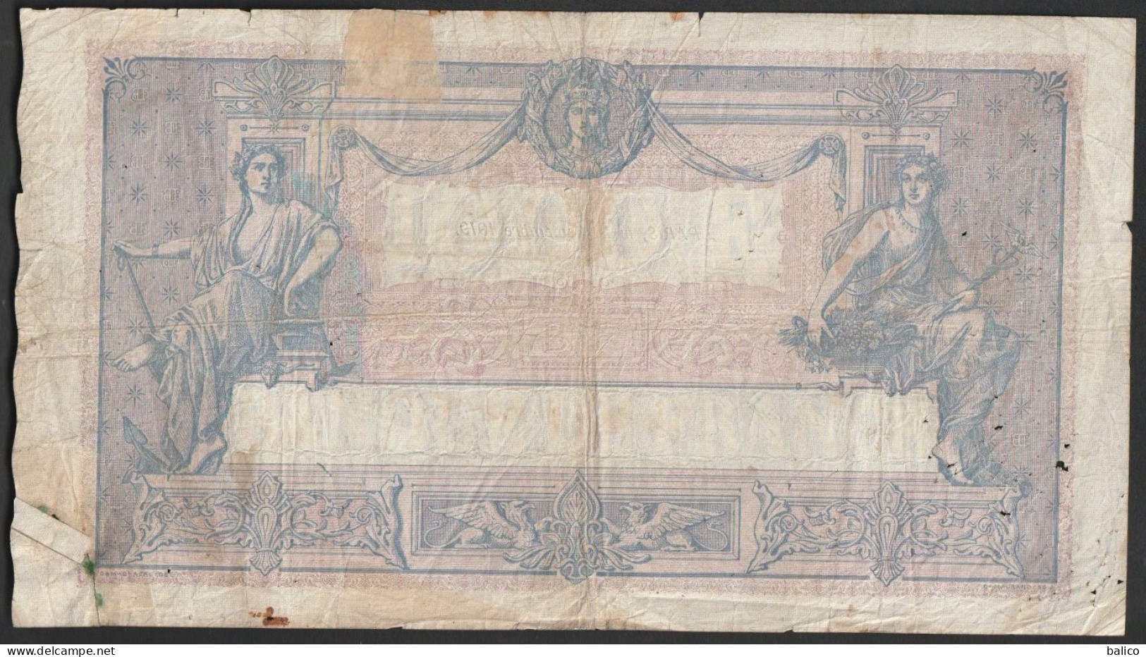 France, 1000 Francs, ''Bleu Et Rose'', 12 Septembre 1919 - Y.1299 - 335 - 1 000 F 1889-1926 ''Bleu Et Rose''