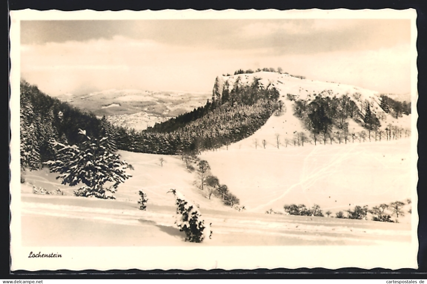 AK Balingen-Lochen / Württ., Lochenstein, Berge Im Schnee  - Balingen