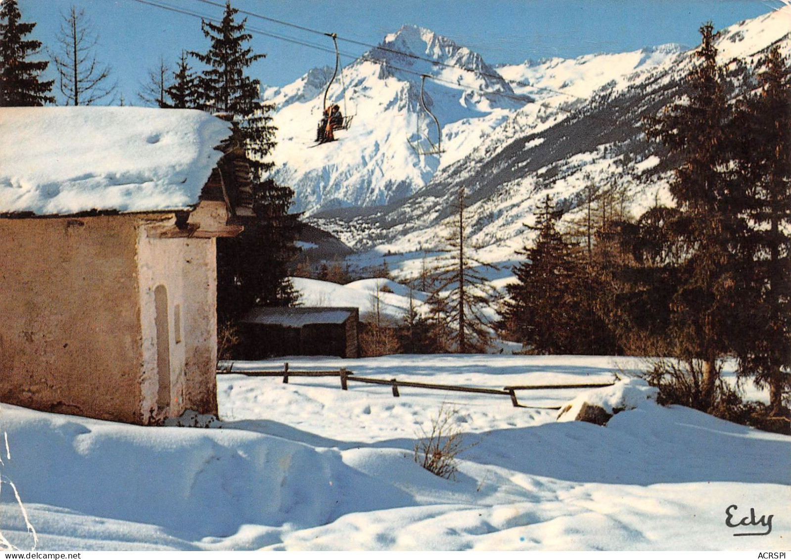 73  Lanslebourg-Mont-Cenis  Val-cenis Chapelle Saint-Pierre Et Dent Parrachée  (scan R/V)  62 \PC1203 - Modane