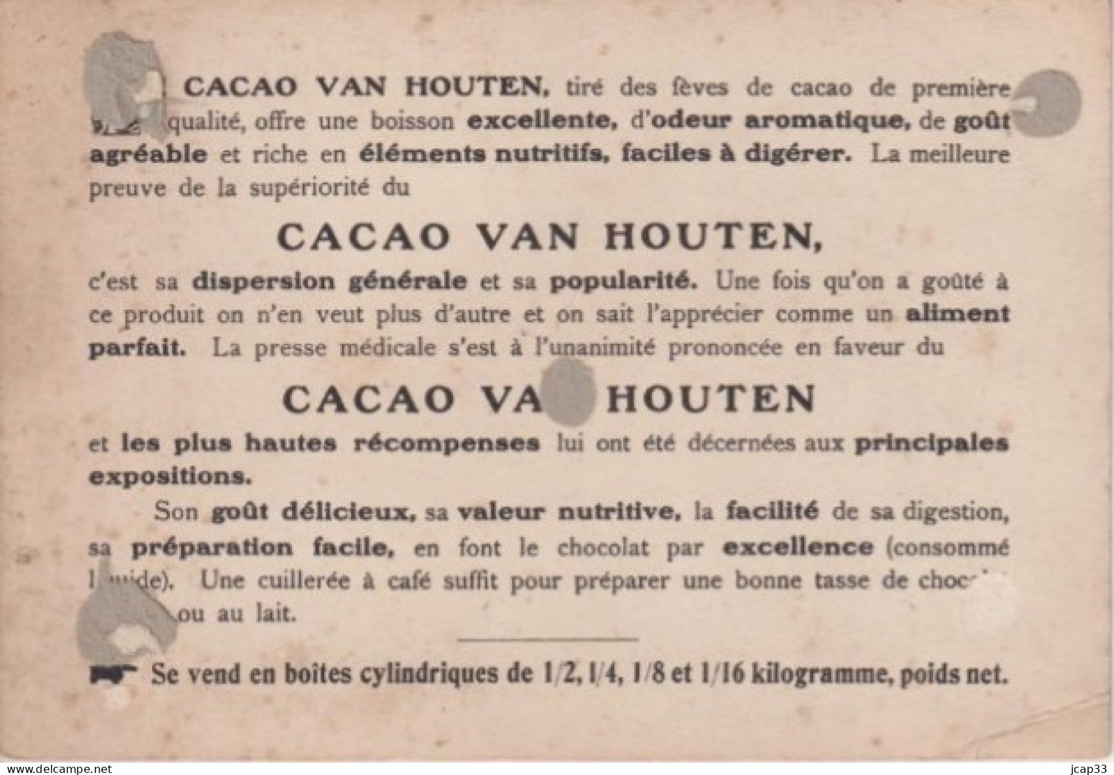 CHROMO CACAO VAN HOUTEN  -  FILLETTES AVEC PARAPLUIE ET CHIEN  - - Van Houten