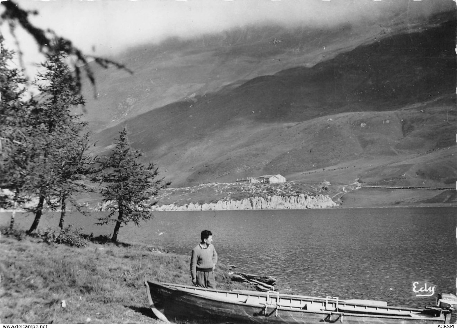 73  Lanslebourg-Mont-Cenis  Val-cenis Barque Et Lac  (scan R/V)  60 \PC1203 - Modane