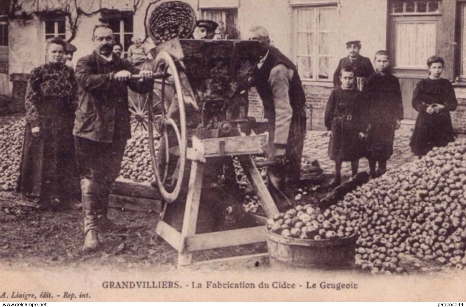 Département 60: GRANDVILLIERS - La Fabrication Du Cidre - Le Grugeoir - Grandvilliers