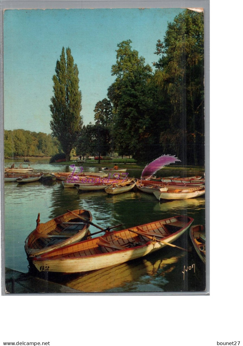 VINCENNES 94 - Le Bois De Vincennes Et Le Lac De Daumesnil Barque Bâteau Boat  - Vincennes