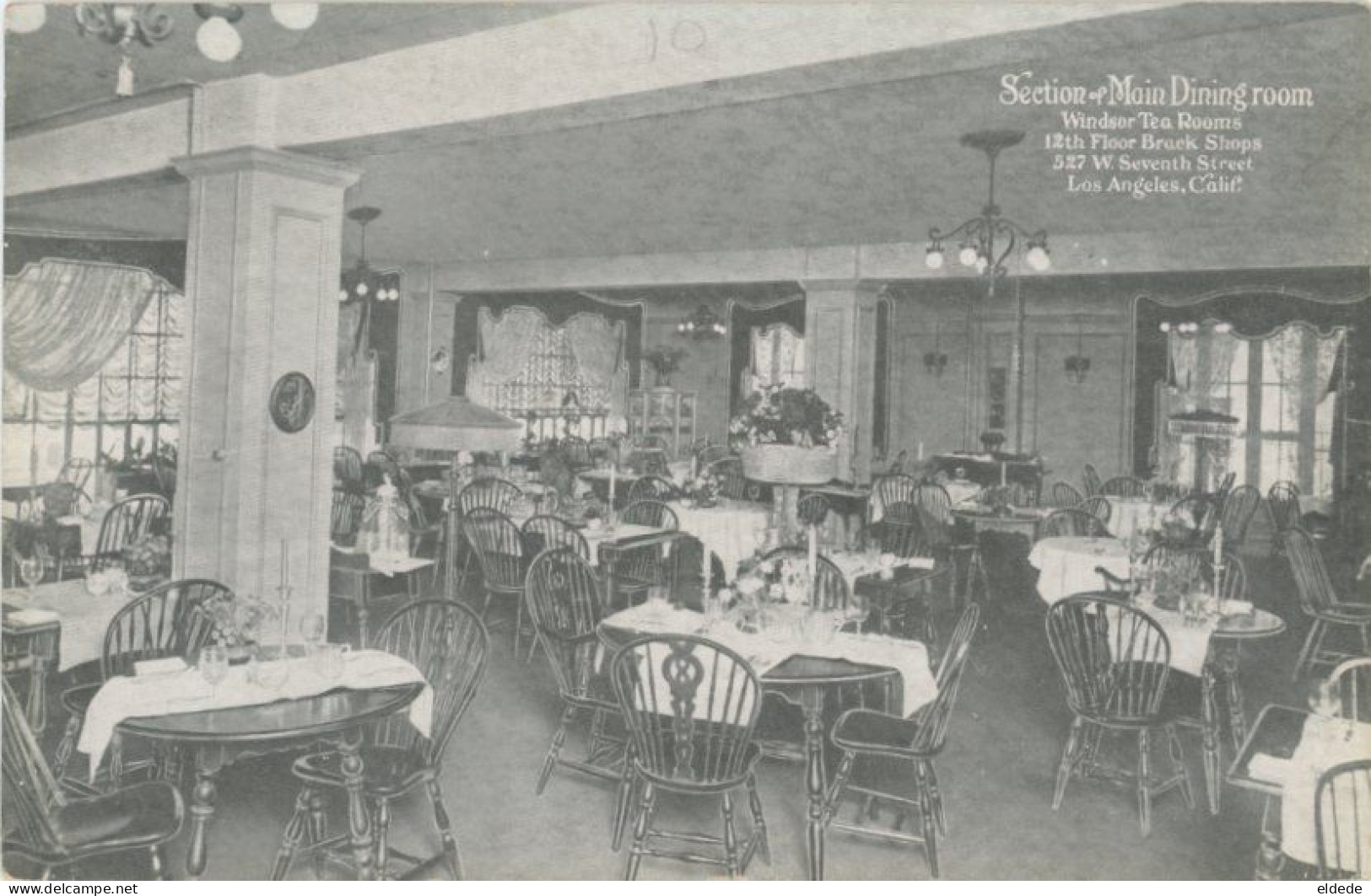 Section And Main Dining Room Windsor Tea Rooms Los Angeles - Los Angeles