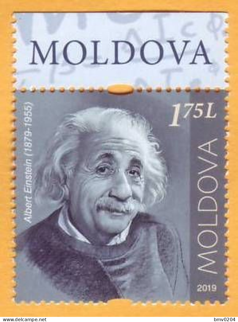 2019 Moldova Moldavie    Albert Einstein Germany 1v Mint - Albert Einstein