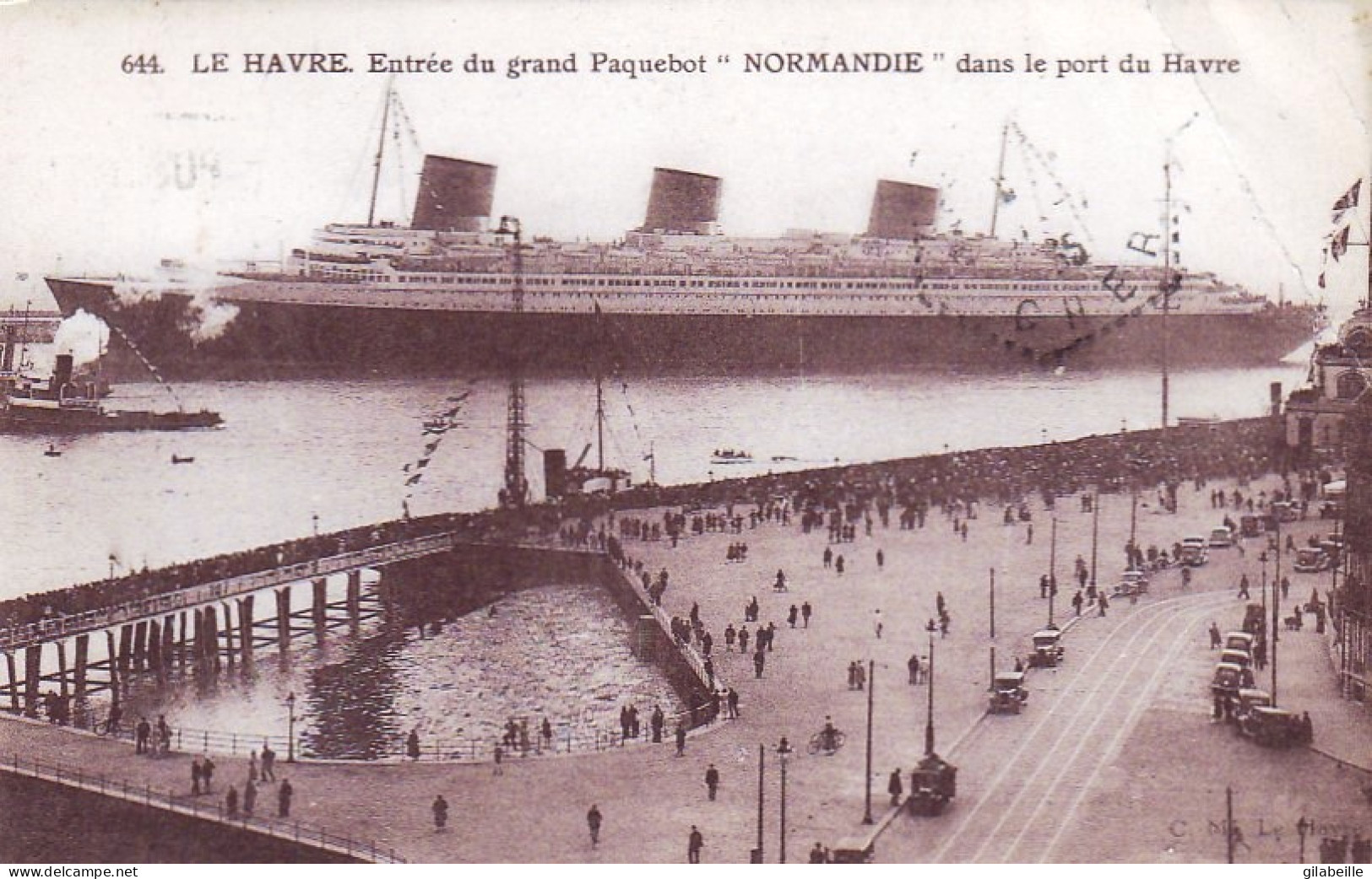 76 -  LE HAVRE - Entrée Du Paquebot " Normandie " Dans Le Port Du Havre - Harbour