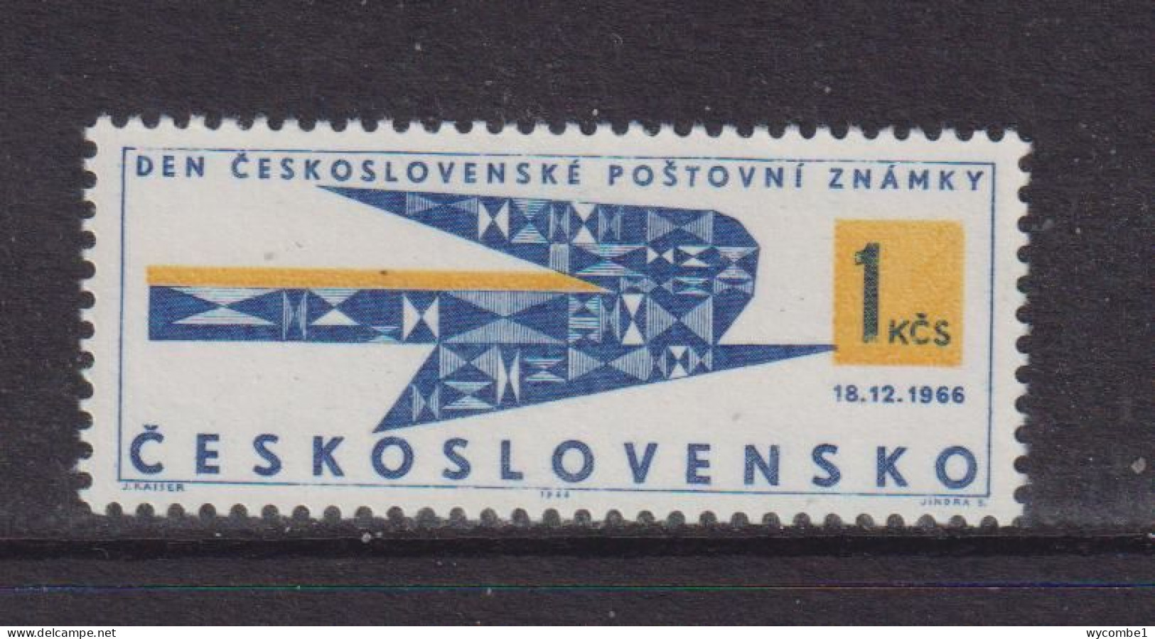 CZECHOSLOVAKIA  - 1966 Stamp Day 1k Never Hinged Mint - Unused Stamps