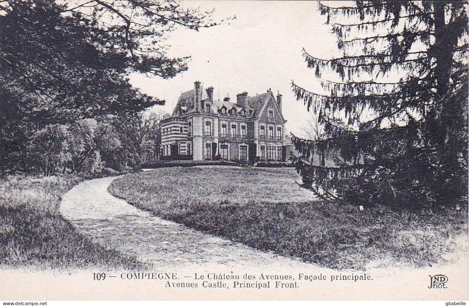 60 - Oise -  COMPIEGNE - Le Chateau Des Avenues - Facade Principale - Compiegne