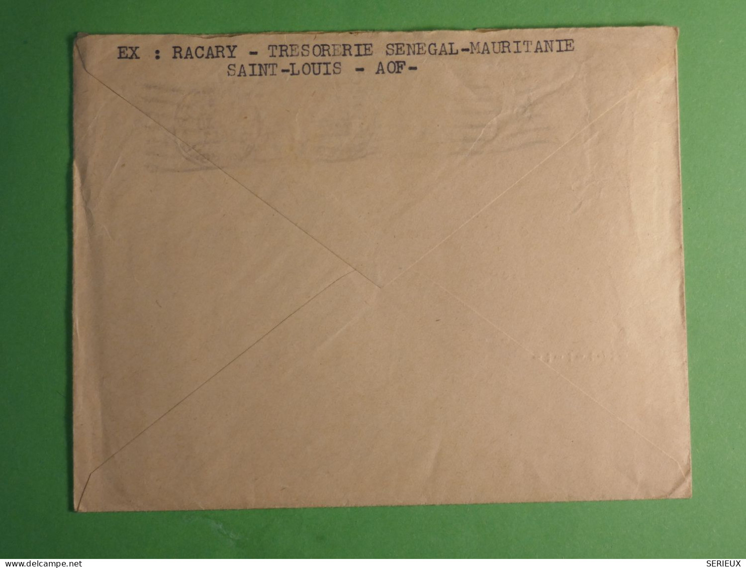DN20 SENEGAL AOF   LETTRE ASSEMBLEE NATIONALE 1953  A LA FRESNE +S + AFF.   INTERESSANT+ ++++ - Brieven En Documenten