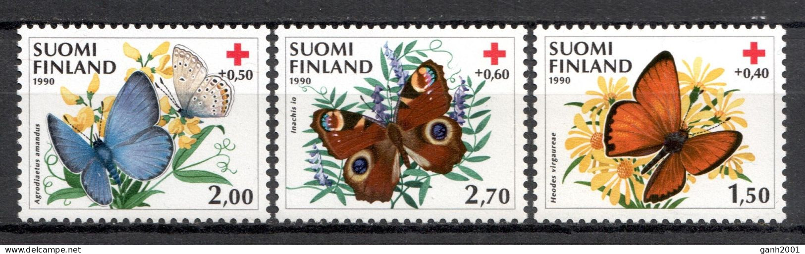 Finland 1990 Finlandia / Butterflies MNH Mariposas Papillons Schmetterlinge / Mp06  38-11 - Butterflies