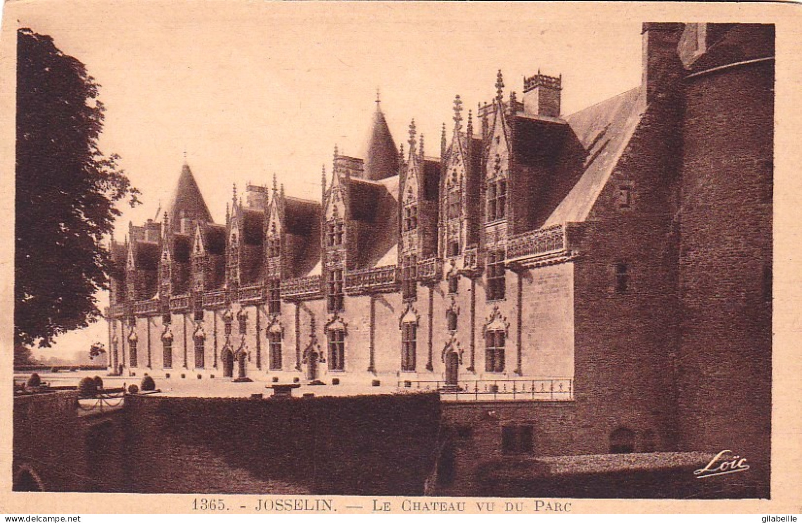 56 - JOSSELIN - Le Chateau Vu Du Parc - Josselin