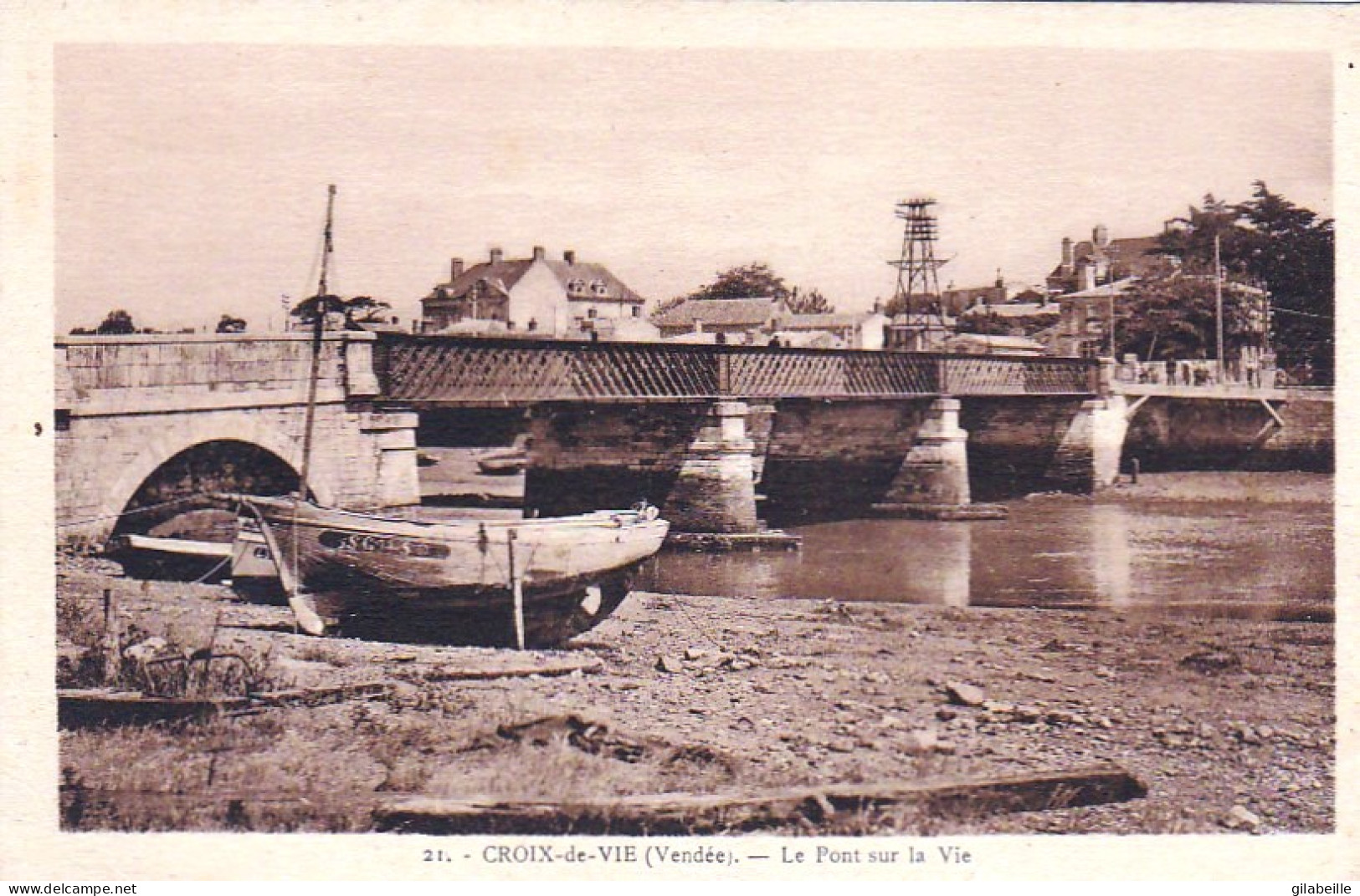 85 - Vendée - CROIX De VIE - Le Pont Sur La Vie - Saint Gilles Croix De Vie
