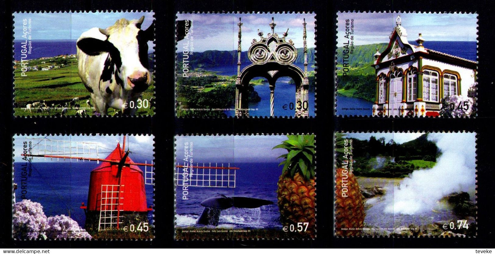 PORTUGAL AZOREN Açores 2005 - Michel Nr. 508/513 - MNH ** - Tourism - Azores