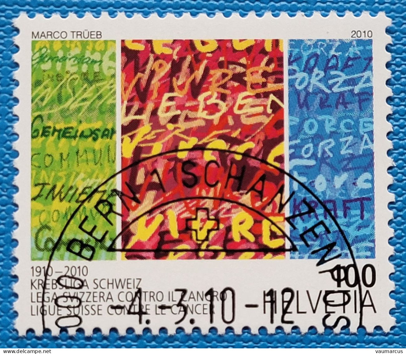2010 Zu 1343 / Mi 2144 / YT 2070 Ligue Contre Le Cancer Obl. - Used Stamps