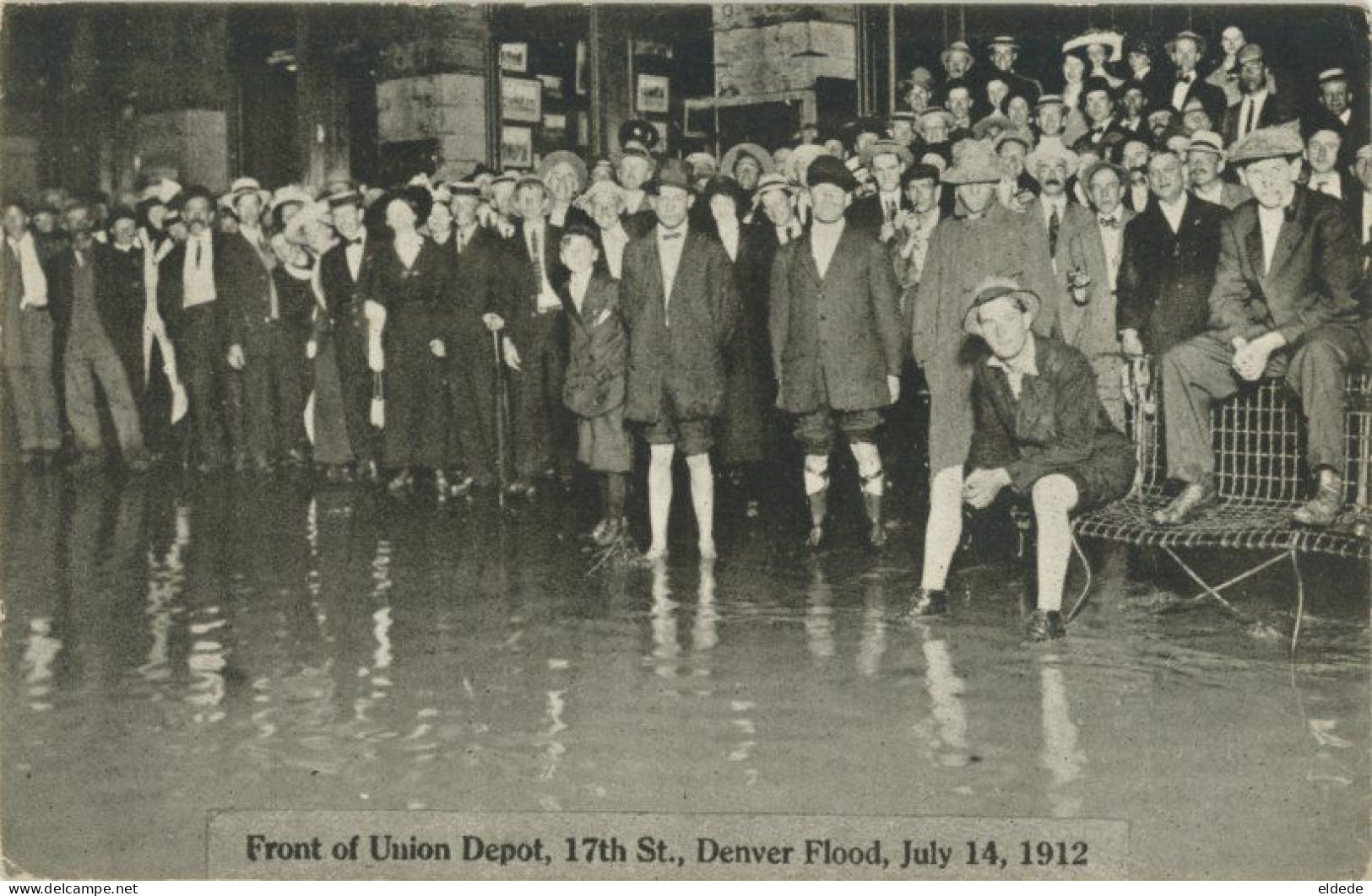 4 Cards Denver Flood  Sufferes Recurers  Union Depot - Denver