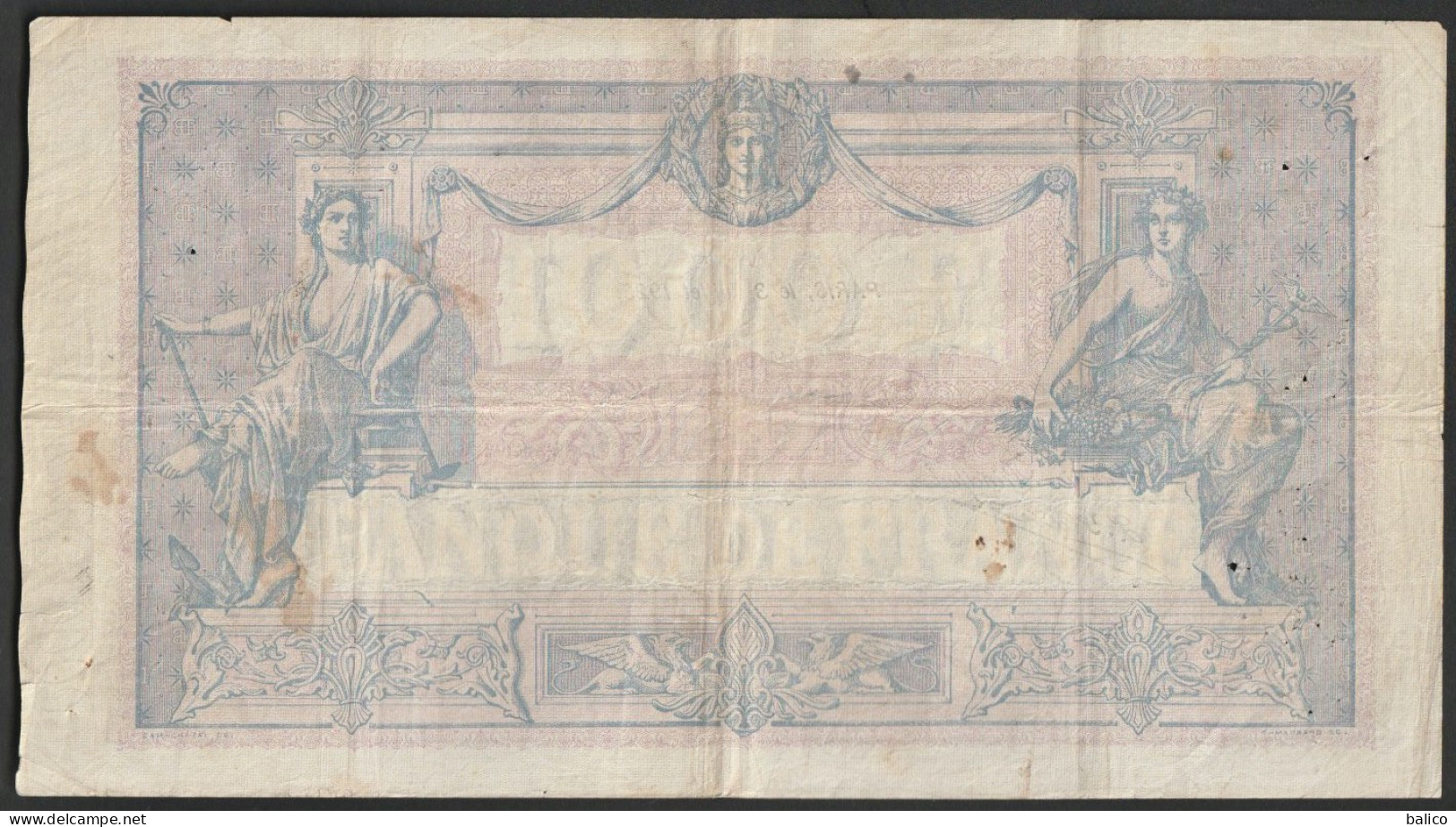 France, 1000 Francs, ''Bleu Et Rose'', 3 Juillet 1925 - V.1970 - 918 - 1 000 F 1889-1926 ''Bleu Et Rose''