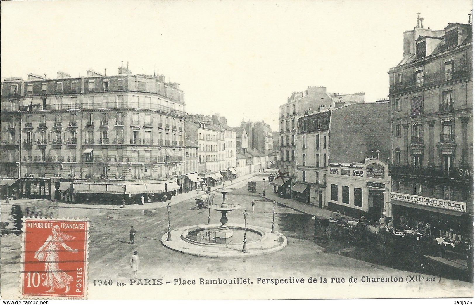 Paris (75) - Place Rambouillet. Perspective De La Rue De Charenton (XIIè Arr.) - District 12