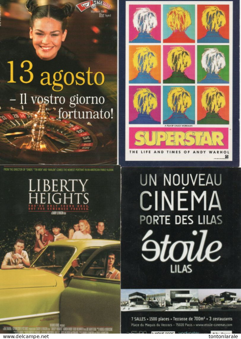 LOT DE DOUZE CARTES PUBLICITAIRES DIVERSES - Pubblicitari