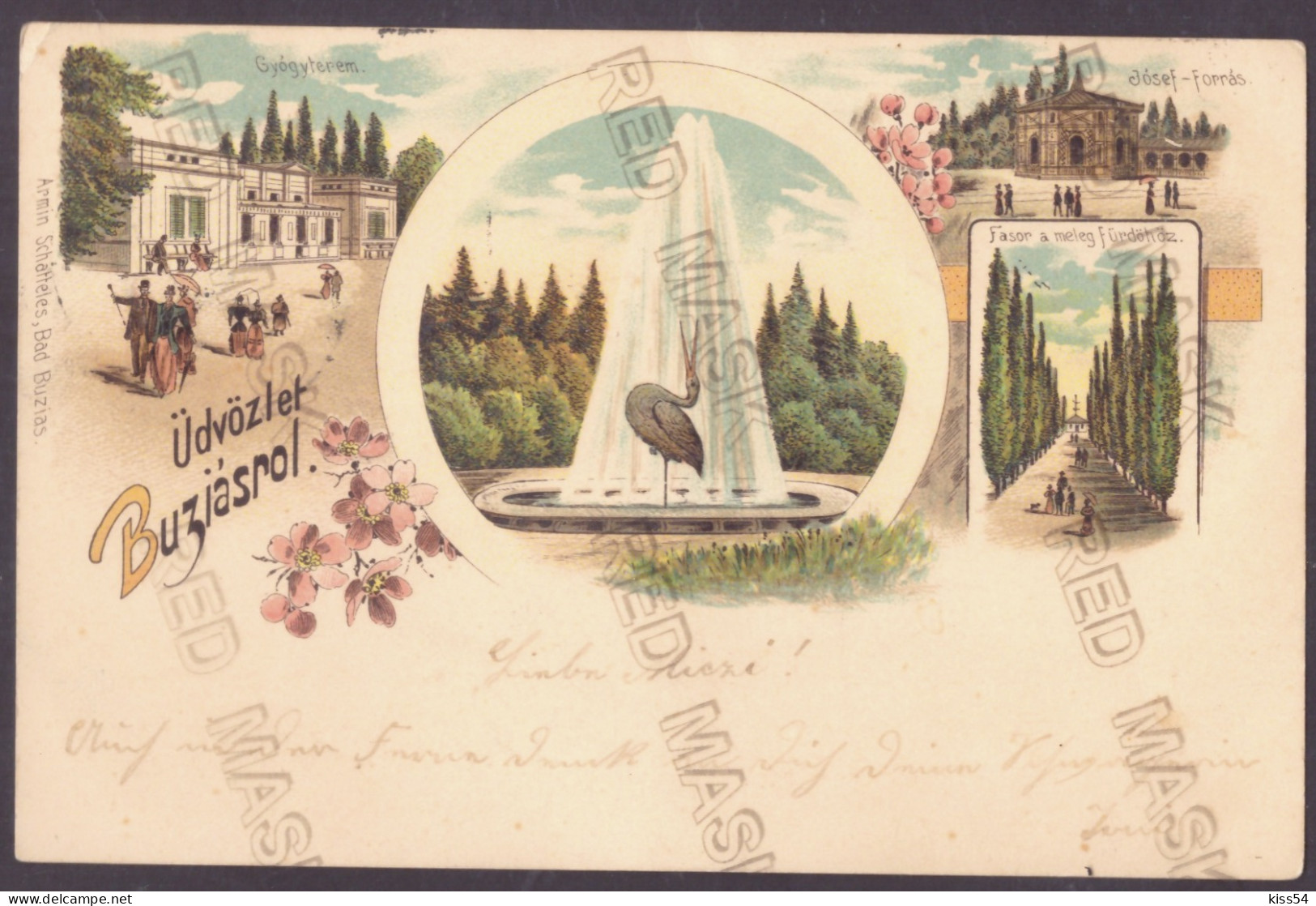 RO 05 - 24949 BUZIAS, Timis, Litho, Romania - Old Postcard - Used - 1899 - Roumanie