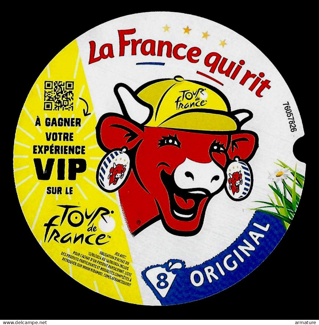 Etiquette  De Fromage:    La France Qui Rit  Tour De France - Fromage
