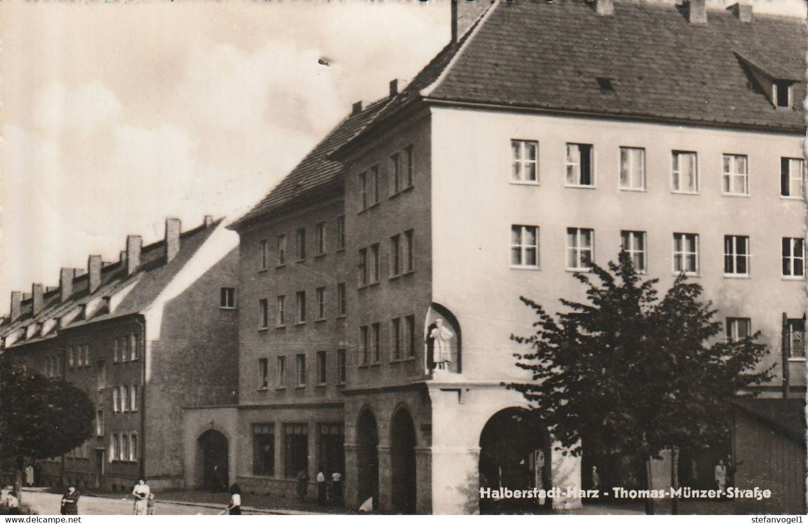 Halberstadt   1957  Th.-Müntzer-Straße - Halberstadt