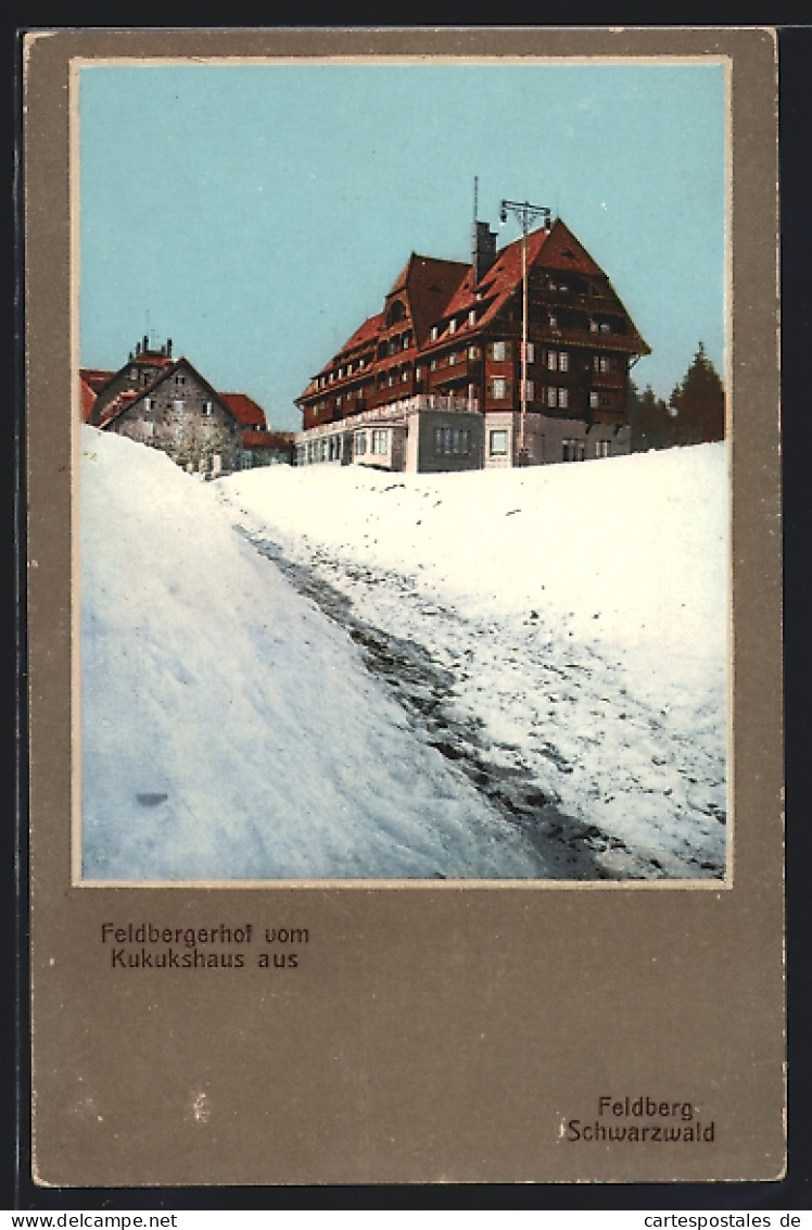 AK Feldberg / Schwarzwald, Feldbergerhof Vom Kukukshaus Aus Im Winter  - Feldberg