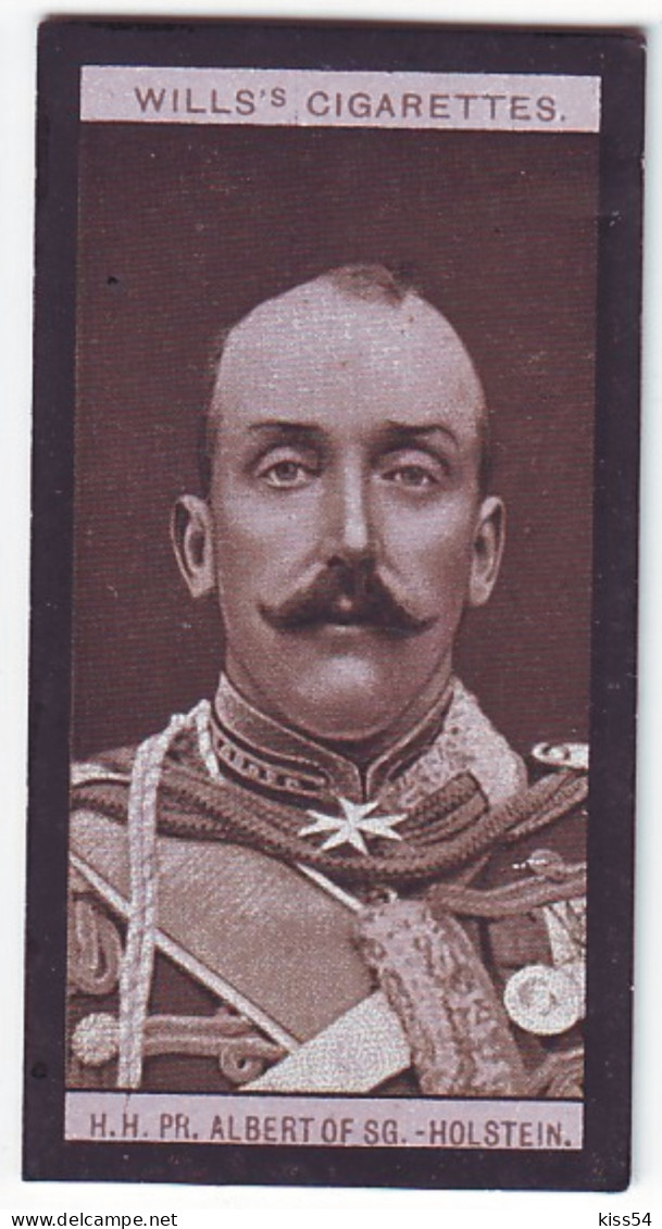 RF 17 - 27 Prince Albert John Charles Of Schleswig-Holstein, Germany - WILLI'S CIGARETTES - 1916 ( 68/36 Mm ) - Familles Royales